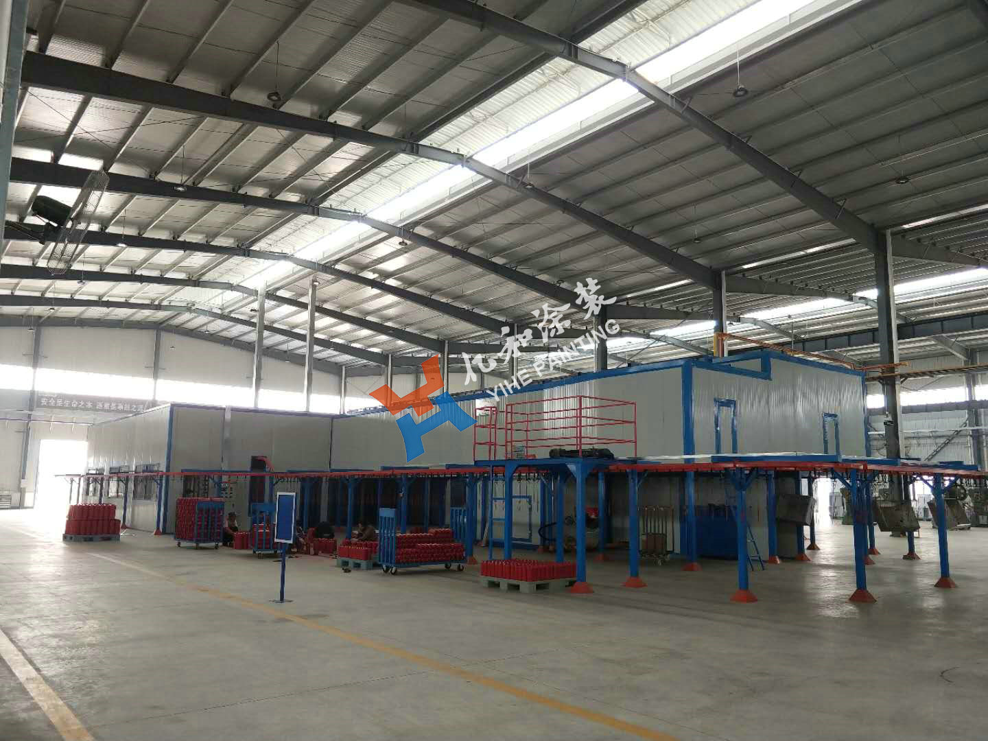 消防器材喷涂流水线