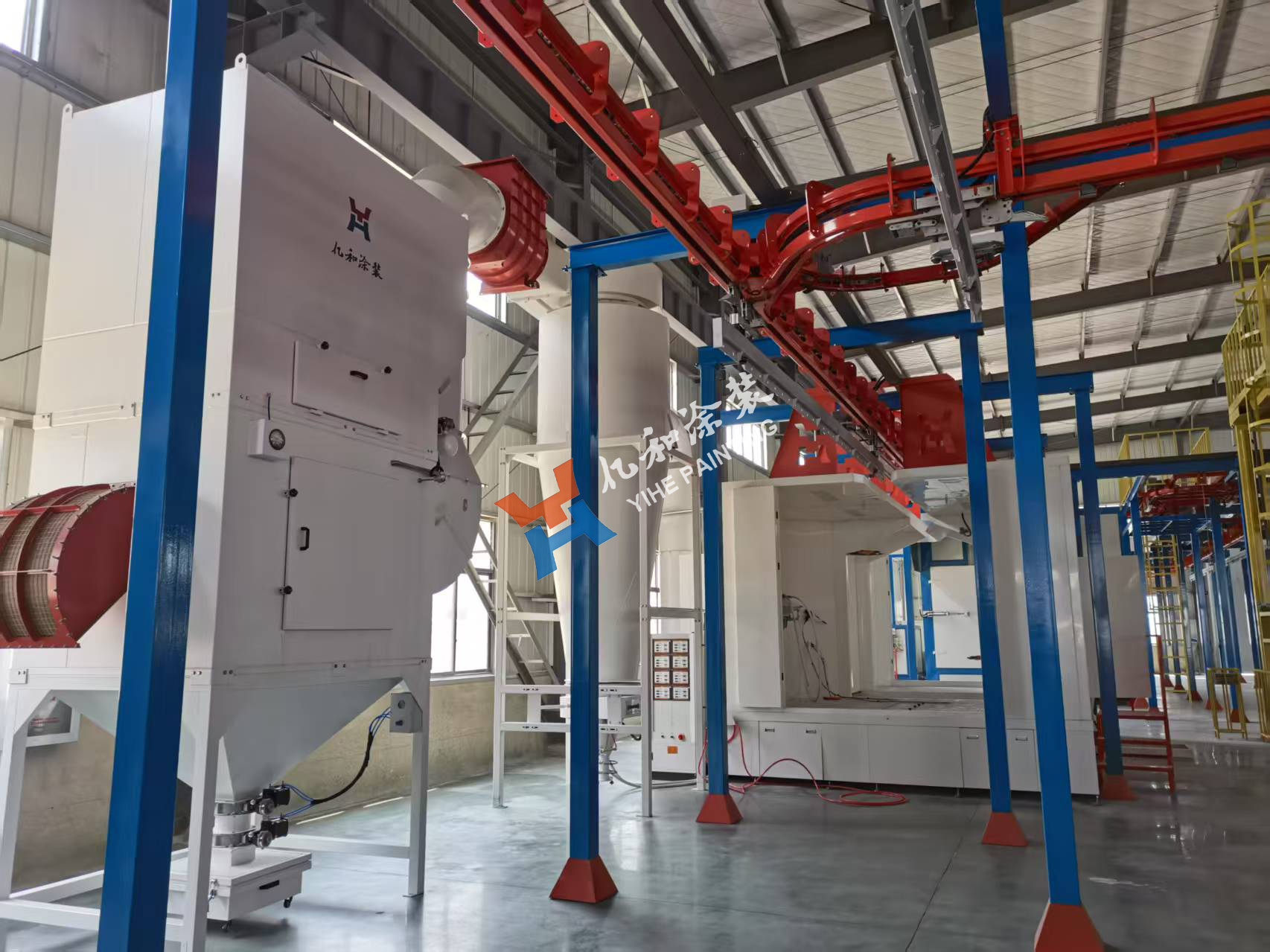 三明治快速换色大旋风喷粉房