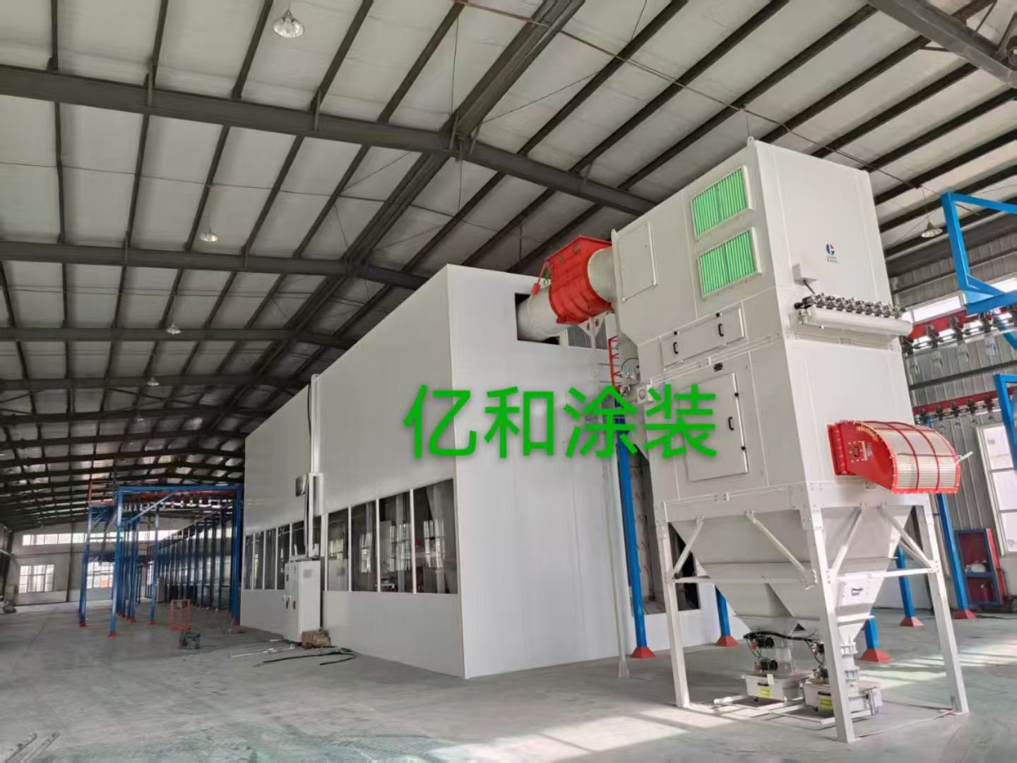 湖北亿和涂装设备有限公司宁夏涂装流水线圆满落成 静待调试开启涂装设备新篇章